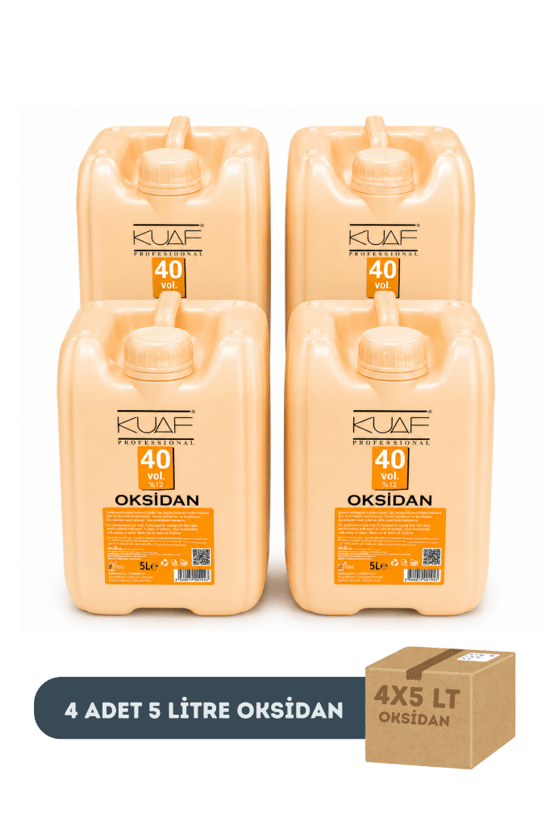 Kuaf Profesyonel Oksidan 5 Litre 40 Volüm X 4 Adet (1 Koli)