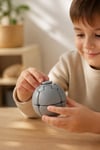 Çevirmeli Stres Topu / Stres Oyuncağı / Spinner Ball Gri