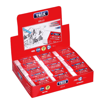 İnura Global Trix T-180 ( Küçük ) Beyaz Silgi ( Toz Bırakmaz )