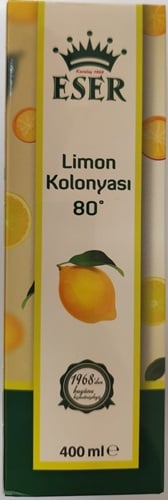 Eser Klasik Limon Kolonyası 400 Ml Pet Şişe ( 80 Derece )