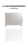 Luxell 2500w Konvektör İki Kademe Soba Lx-2947