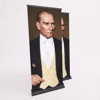 Atatürk Poster Baskılı Pro Roll Up Banner 100x200cm No:4