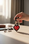 Minecraft Heart Figürlü Clicker Anahatarlık