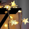 BUFFER® 20 Adet Mini Yıldız Led 5 Metre Günışığı Rengi Dekoratif Led
