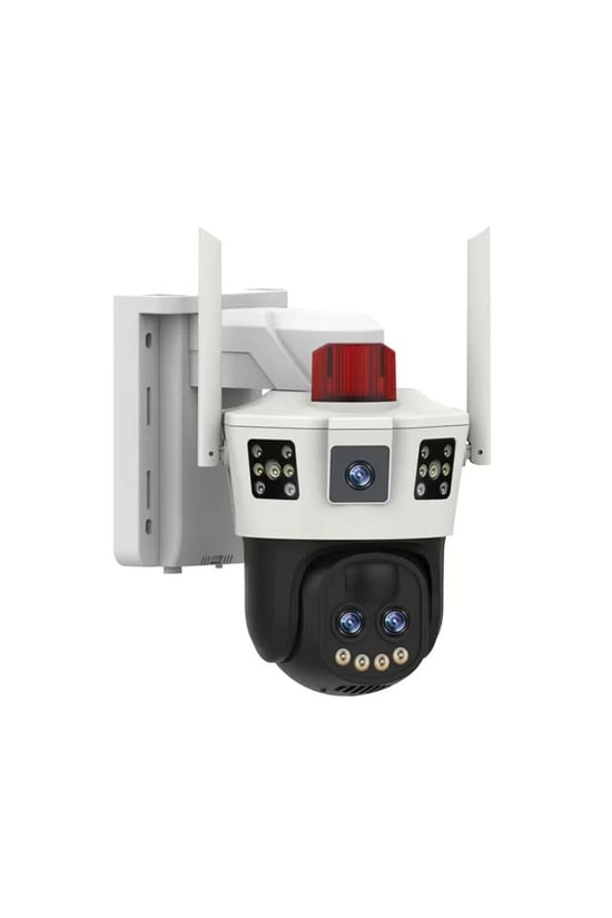7050 Solar Wifi Güneş Panelli Kablosuz Çift Lens 10x Optik Zoom 9mp Gece Görüşlü Güvenlik Kamerası