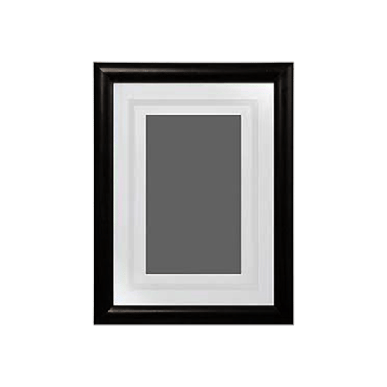 Nufa Beren Çerçeve Brn-110-121 ( 21x30 ) ( A4 ) ( Siyah Plastik Profilli ) Resim Çerçevesi (cam Vitrin & Plastik Arka Kapak)