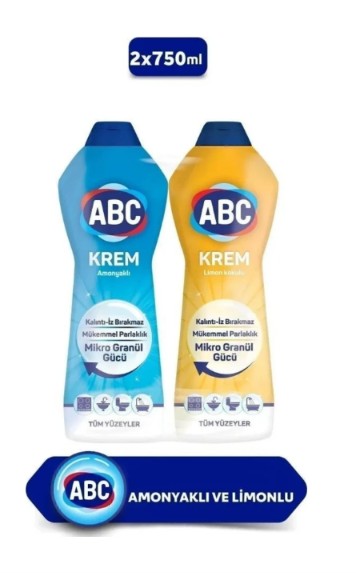 Abc Krem Amonyak 750+750ml Lımon