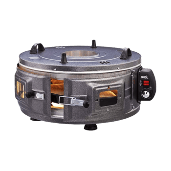 Akel Af-220 Gross Yuvarlak Davul Fırın Standart ( Ayarlanabilir Termostat = 50°c-320°c )( 1300w & 53cm )( Alüminyum Tepsi )( Ön & Üst Gözetleme Camı )