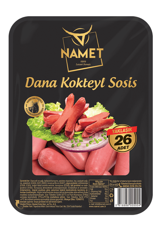 Namet Dana Kokteyl Sosis 250 Gr