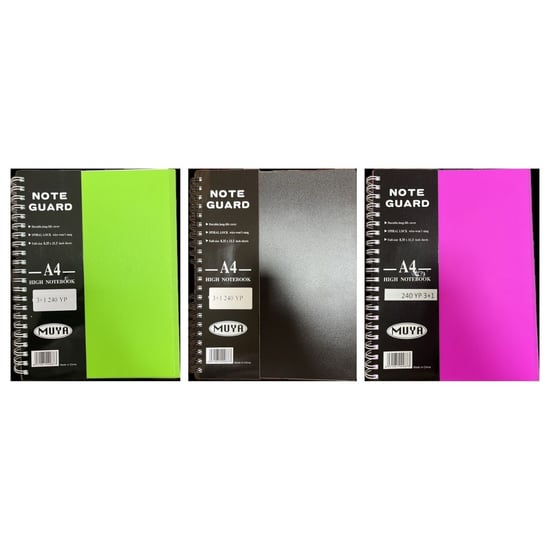 240 Yaprak 3 + 1 Ayraçlı Spiralli Defter