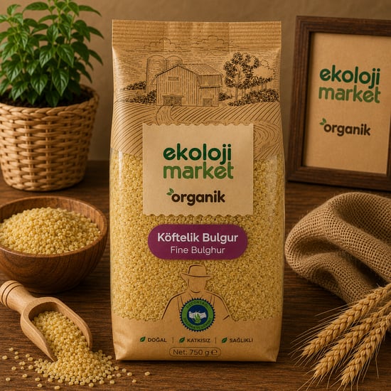 Organik Köftelik Bulgur 750 Gr.