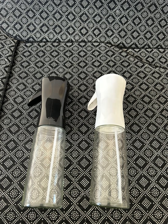 220 ml Sprey Püskürtmeli Cam Şişe | Yağ – Zeytinyağı – Sirke Püskürtücü 10'LU (5 SİYAH, 5 BEYAZ)