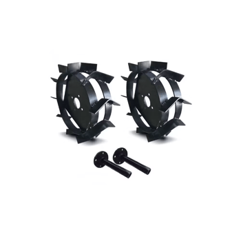 Asvera Çapa Makinesi Demir Teker ve 27 Mm Aks Takımı - Full Set Patinaj Önleyici Demir Tekerlek