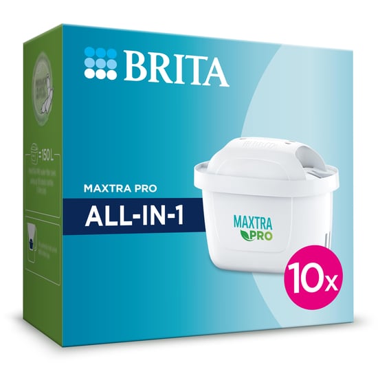 BRITA Maxtra Pro All-In-1 Yedek Su Arıtma Filtresi, 10’lu