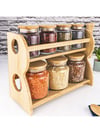 Bambum Bench Standlı 8 Parça Cam Baharat Takımı