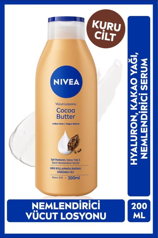 Nivea Cocoa Butter Kuru Ciltler Vücut Losyonu 200 Ml