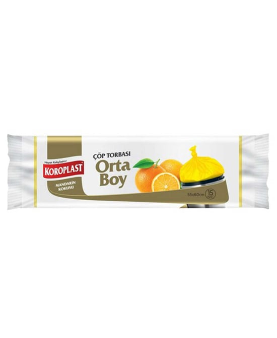 Koroplast Mandarin Kokulu Çöp Torbası Orta Boy 20 Poşet
