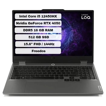 Lenovo Loq 15IAX9 83GS007WTR16 Intel Core I5 12450HX 16GB 512GB SSD Rtx 4050 Freedos 15.6'' Fhd Taşı