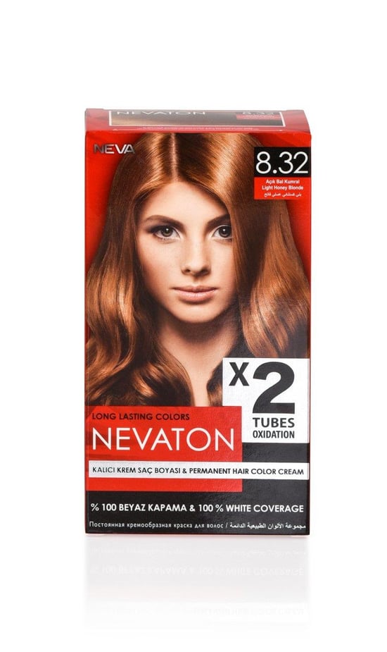 Nevaton 2 Li Saç Boyası 8.32 Açık Bal Kumral