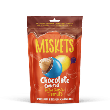 Miskets Renkli Şeker Kaplı Tuzlu Yer Fıstığı 120g X 12 Adet Avantaj Paket | Tatlı Tuzlu Atıştırmalık