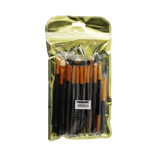 Mujgan Mjgn-39s ( Siyah=fırça Uçları & Sap ) ( 20pcs ) Makyaj Fırça Seti