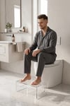 Ergonomik Pleksi Klozet Taburesi, Ayak Tükseltici 6074