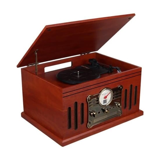 F39 Retro Vintage Çanta Pikap - Cd - Kaset - Radyo - Bluetooth - Aux - Usb Mp3 Çalar