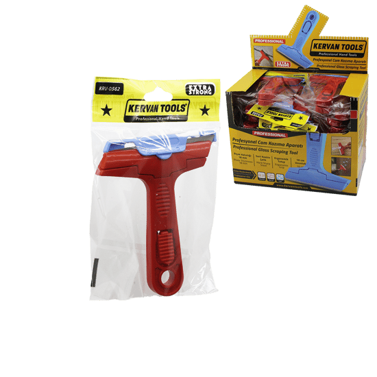 Kervan Tools Krv-0562 ( Profesyonel & Oynar Başlı ) Cam Kazıma & Buz Kazıyıcı Bıçak (plastik Sap )