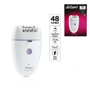 Arzum Ar5173-02 Epilatör Epilasyon Cihazı ( 48 Cımbız ) ( Manyetik Başlık ) ( Led Işık Sistem & Hızlı Şarj )