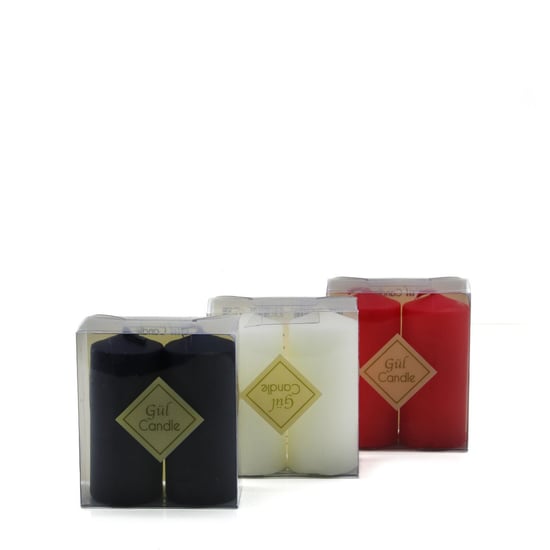 Gül Candle Gl-214 ( 2pcs ) Renkli Takoz Mum