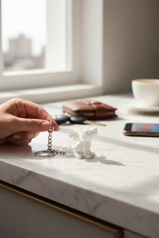 Sevimli Bebek Ejderha Figürlü Anahtarlık