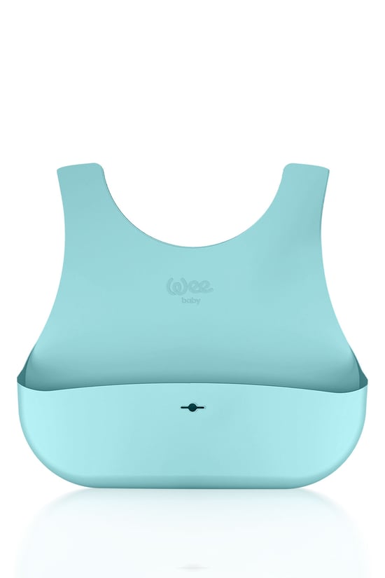 Wee Baby Nanninom Silikon Mama Önlüğü Mavi