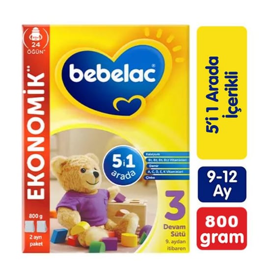Bebelac 3 Çocuk Devam Sütü 800 gr