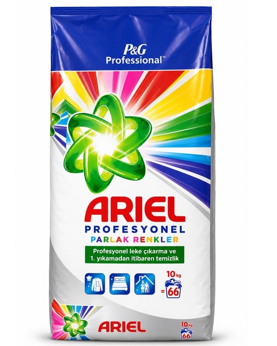 Ariel Profosyonel Toz Çamaşır Deterjanı Parlak Renkler 10 Kg