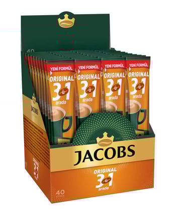 Jacobs 40'lı Paket 3ü 1 Arada Çözünebilir Kahve
