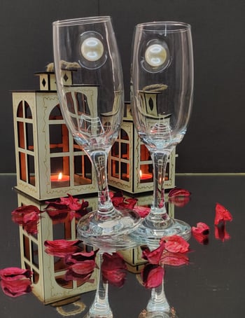 Kirlinova İnci Detaylı Kokteyl Kadehi 2 Li (kahve Yanı Su/kokteyl Bardak) 190 Ml