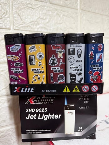 X-lite Jet Baskılı Resimli Çakmak *50 Pcs