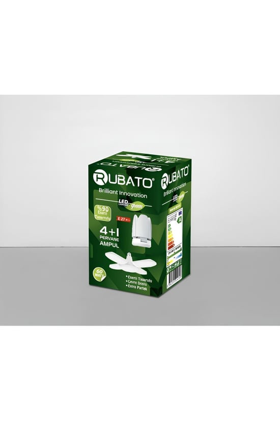 Rubato 4+1 Pervane Ampul %90 Enerji Tasarruflu Ampul 60 Watt