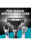 Gillette Yedek Başlık Mach3 Charcoal 4’lü
