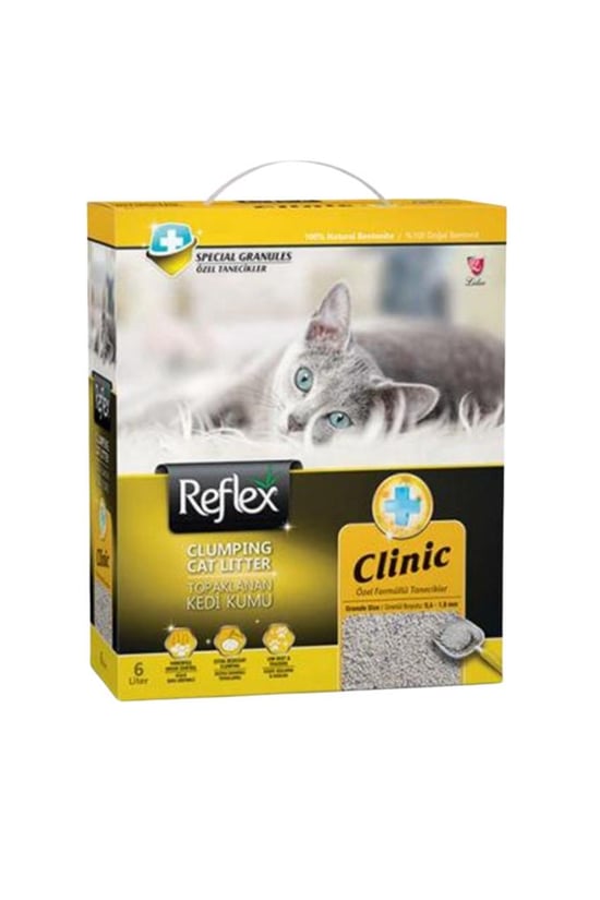 Reflex Klinik Özel Tanecik Formüllü Süper Hızlı Topaklanan Kedi Kumu 6lt