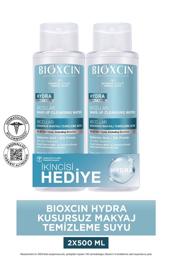 Bioxcin Hydra Micellar Makyaj Temizleme Suyu 500 Ml + 500 Ml