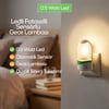 Softled-6852 ( Oval ) Fotosel Gece Lambası ( 0.5w & 4led )