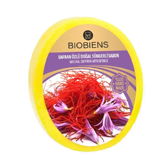 Biobiens Süngerli̇ Sabun 130gr Safran Özlü