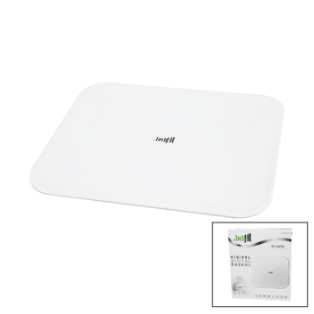 Techfit Tf-1070 (gizli Ekran &soft Beyaz Cam Zemin ) Dijital Baskül Terazi Tartı (180kg) (sensör &led Ekran &oda℃)