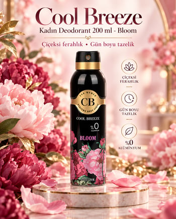 Cool Breeze Kadın Ter Önleyici Sprey Deodorant 200 Ml - Bloom