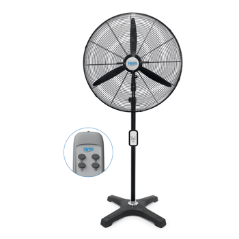 Hims 65cm (26inç) Sanayi Tipi Ayaklı Tip Kumandalı Vantilatör 190w Hef-ak650