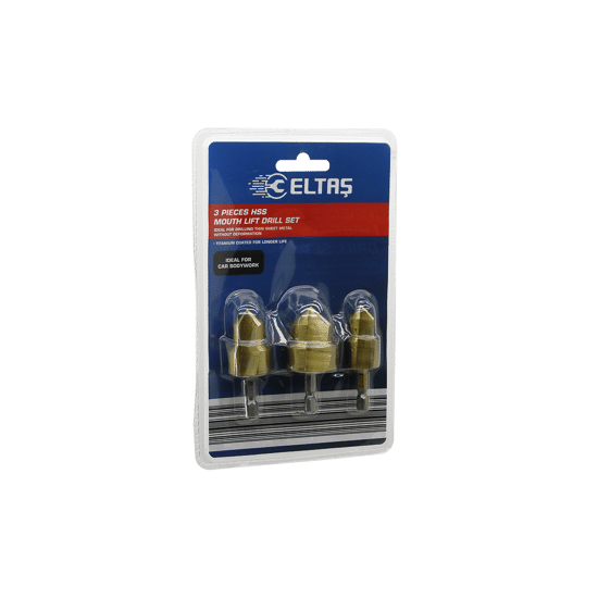 Eltaş-25034325-73380 Lrd-64a (3pcs) Plastik Boru Açma (sac Metal Levha Delme) Bits Uç (15-19--24-31--18-24)