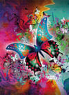 Nova 44001 - 1500 Parça Fantastik Kelebek Mini Puzzle