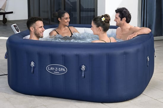 Lay-z-spa 6001h Hawaii Smart Airjet Enerji Tasarruflu Şişme Spa Havuzu, Mobil Uygulama Kontrollü, 4-6 Kişilik