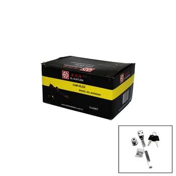 B.h.d Bhd-00281 Dolap ( Cam ) Kilit ( Uzun Demirli )